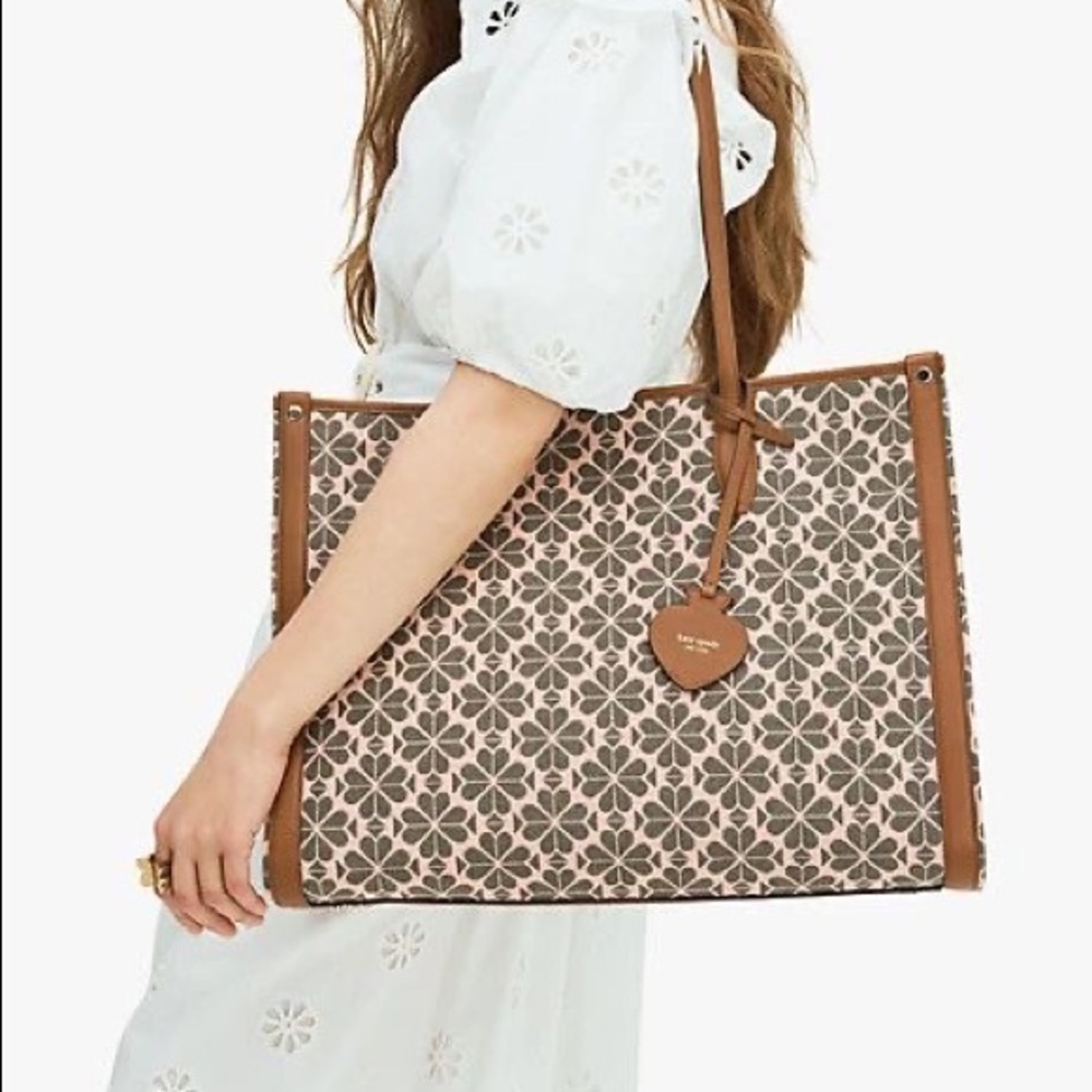 Kate Spade Jacquard Market Tote Large 🎀